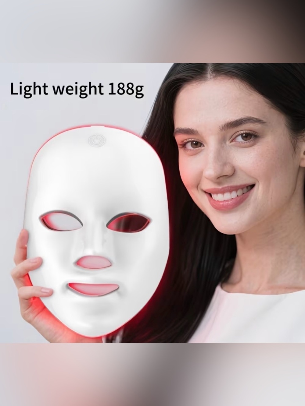 LED Facial Mask for Women Skincare — White